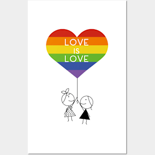 Love is Love. LGBTQ Posters and Art